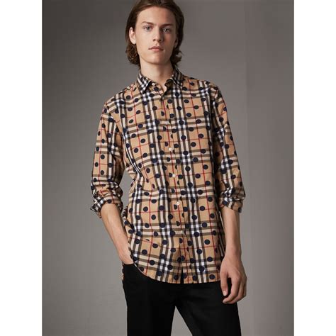 burberry spot print check mens|Burberry Limited.